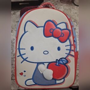 Hello Kitty Backpack with Red and Blue Accents